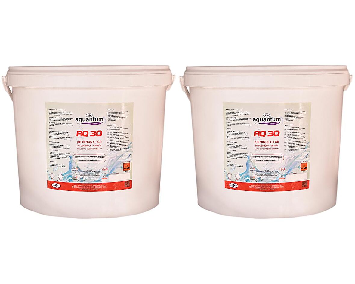 2 ADET Aquantum 25 Kg (50 KG) Toz pH Düşürücü - pH (-) Reducer